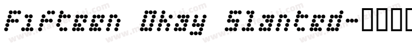 Fifteen Okay Slanted字体转换